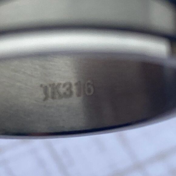 Men's Stainless Steel Fidget Ring Minimalist Wavy size 11 - Picture 4 of 5